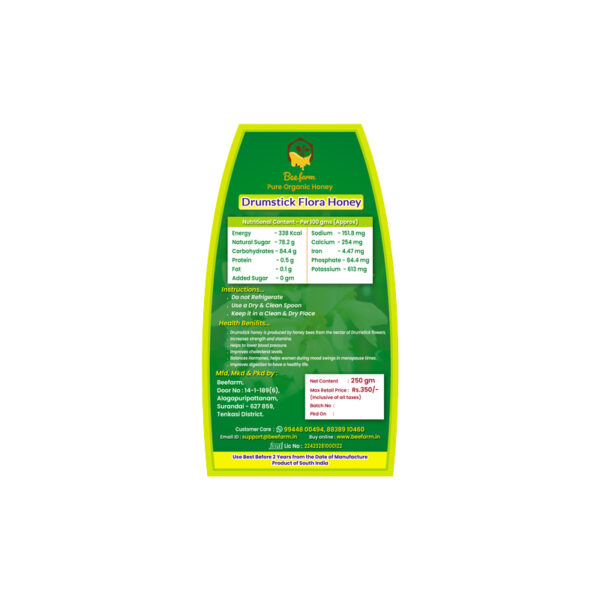 Beefarm Drumstick Flora Honey (250gm) - Image 4